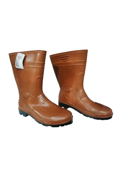 GEZER Erkek Kısa Kahverengi Su Geçirmez Bahçe Çizmesi - Resim 2