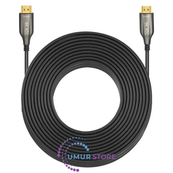 15 Metre - Aoc Fiber HDMI 2.1 Kablo - 48GBPS, 8K@60Hz, 4K@120Hz, 4K@60Hz, Earc, D-Hdr, Dolby Vision - 2