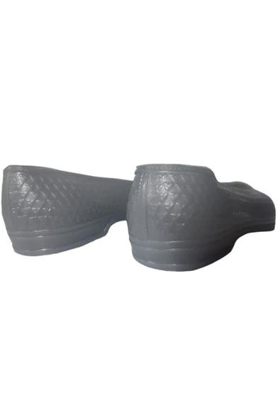 Yayla Kadın Gri  Bağ Bahçe Iş Için Günlük Lastik Ayakkabı YAYLAA76-10 - Resim 2