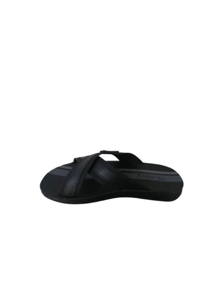 Muyaa Erkek Çocuk Siyah Çapraz Bantlı Terlik - 2