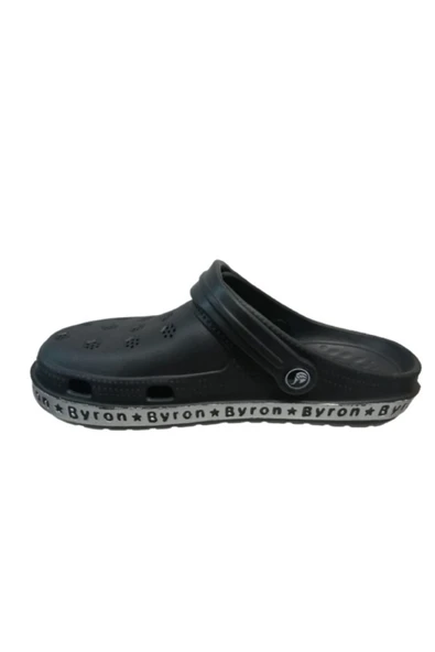 Byron Unisex Siyah Poliüretan Yürüyüş Terlik Sandalet - 6