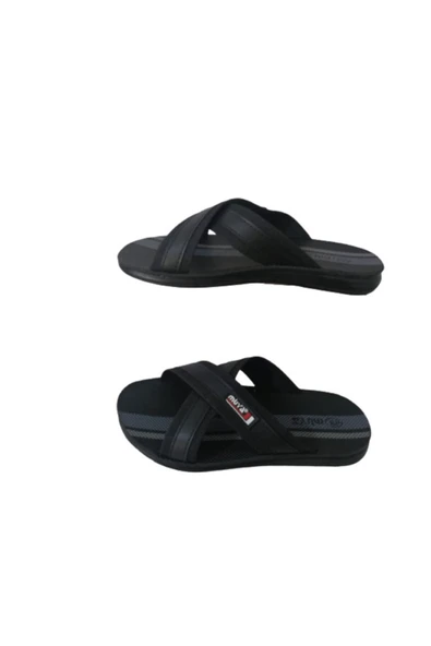 Muyaa Erkek Çocuk Siyah Çapraz Bantlı Terlik - 3