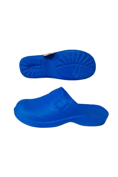 GEZER Ge0358-10 Erkek Koyu Mavi Noktalı Kapalı Banyo Terliği - 4