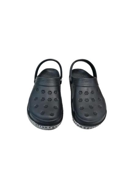 Byron Unisex Siyah Poliüretan Yürüyüş Terlik Sandalet - 2