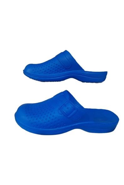 GEZER Ge0358-10 Erkek Koyu Mavi Noktalı Kapalı Banyo Terliği