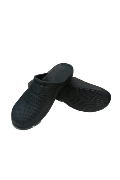 GEZER Ge193-10 Unisex Siyah Kapalı Banyo Terliği - Resim 6