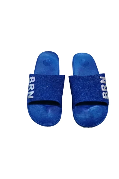 Byron Brn B050-10 Unisex Lacivert Beyaz Kaymaz Taban Deniz Plaj Havuz Günlük Yürüyüş Terlik ürün görseli