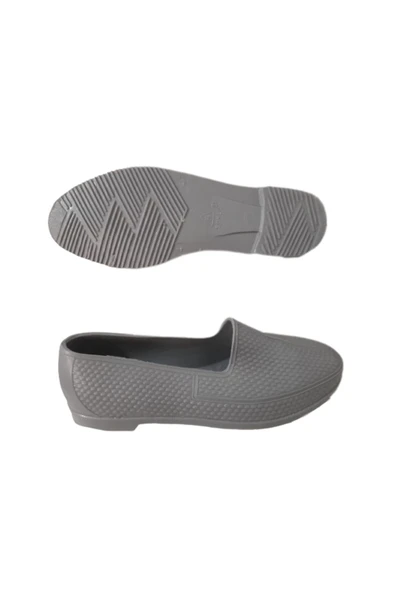 SOYLU Gri Erkek Lastik Bağ-bahçe Deniz/havuz Ayakkabı - Resim 3