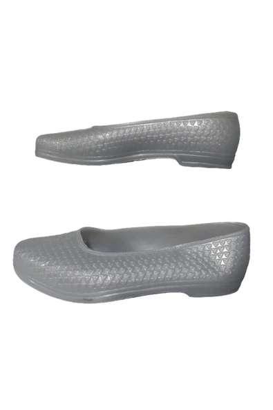 Yayla Kadın Gri  Bağ Bahçe Iş Için Günlük Lastik Ayakkabı YAYLAA76-10 - Resim 5