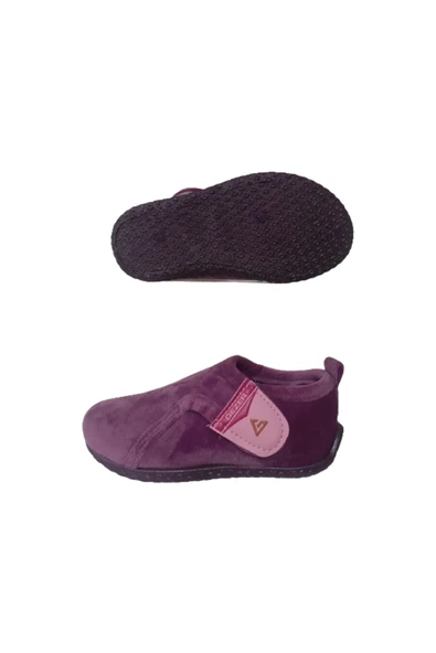 GEZER Kız Çocuk Mor Ev İçi Okul Kreş Peluş Ultra Hafif Panduf gzerr56-007 - 5