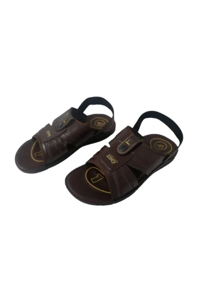 Ziley Zl022-010 Erkek Kahve Günlük Yürüyüş Terlik Sandalet - 2