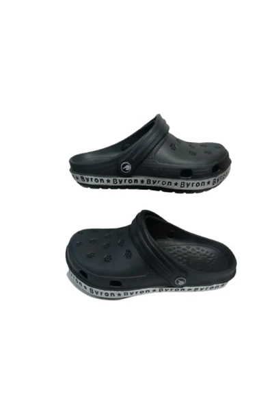 Byron Unisex Siyah Poliüretan Yürüyüş Terlik Sandalet