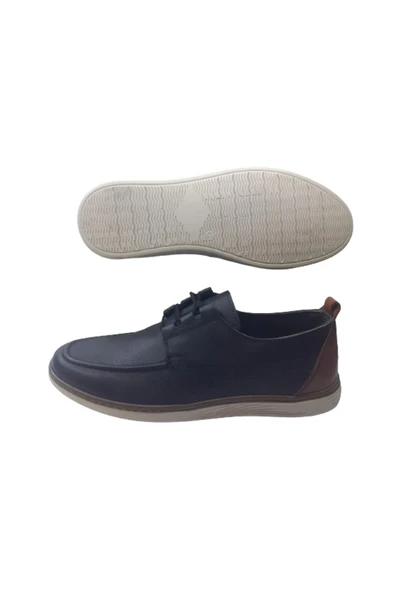 N S R NSR Erkek Siyah Timberlend Günlük Şık Ayakkabı - 5