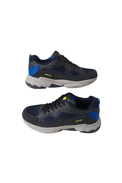 Best Of Bestof Lacivert Gri Fileli Hafif Erkek Koşu Yürüyüş Ayakkabısı ürün görseli