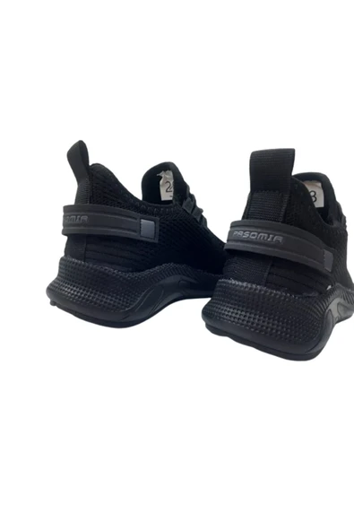 PASOMİA Unısex Çocuk Siyah-Siyah Triko Günlük Spor Ayakkabı - 6