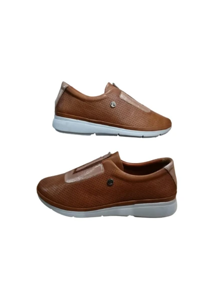Pierre Cardin Pc050-10 Kadın Kahve Ultra Hafif Ortapedik Taban Deri Şık Babet ürün görseli