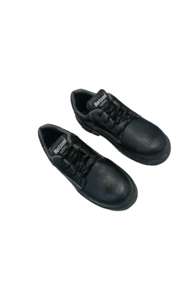 Botsan Erkek Siyah Bağcıklı Çelik Burunlu İş Güvenlik Ayakkabısı B0562-01 - Resim 2