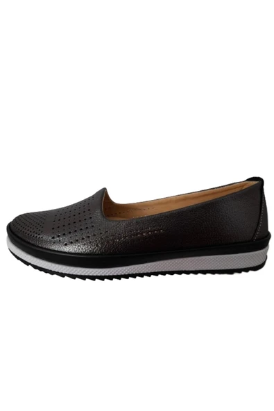 Ayzen Kadın Platin Ortopedik Taban Şık Ve Rahat Günlük Babet - Resim 5