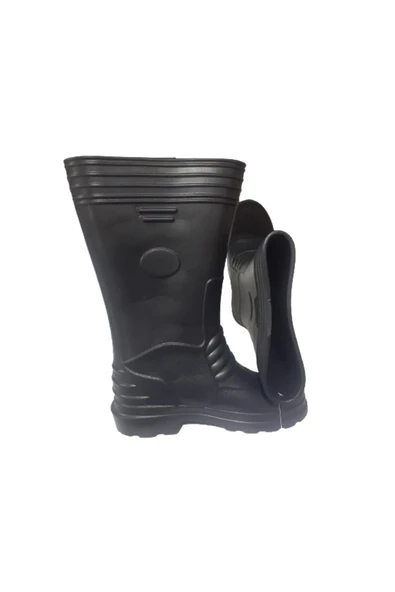 Akınal Bella Unisex Siyah Eva Hafif Poli Taban Uzun Yağmur Çizmesi - 3
