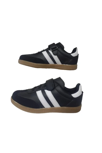 ARVENZO Unısex Çocuk Siyah Beyaz Kaymaz Ortopedik Taban Yürüyüş Ayakkabı arvzo32-00 - 4