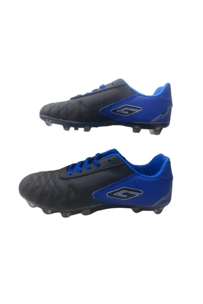 Dugana Erkek Çocuk Siyah-Mavi Krampon Futbol Ayakkabısı - Resim 3