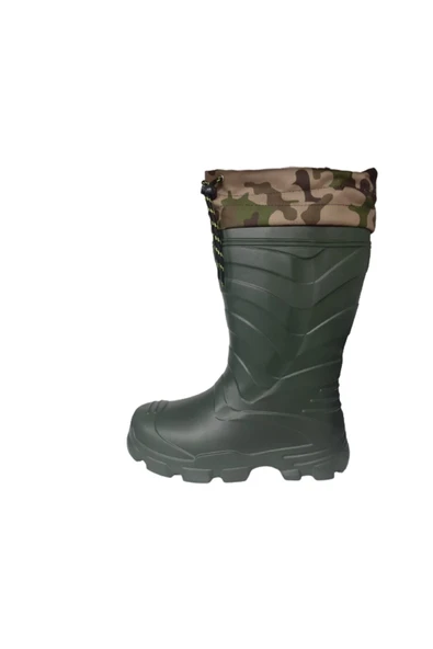 Emek Erkek Haki İçi Çoraplı Ultra Hafif Yağmur Çizmesi