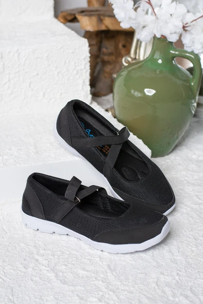 Kadın Babet Kolay Giyilebilir Hava alabilen Hafif Rahat Taban Esnek Günlük Spor Ayakkabı 048 - 4