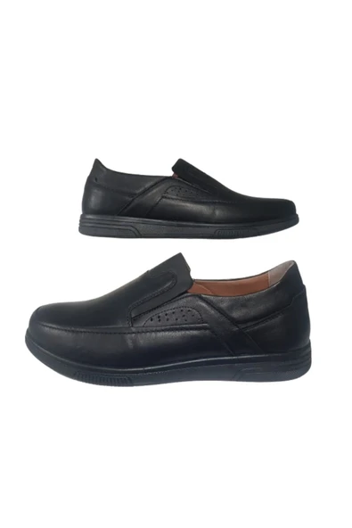 Bemsa Erkek Siyah-Siyah Ortopedik Taban Günlük Klasik Ayakkabı BMSA320-220