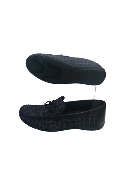 N S R Nsr N015-10 Erkek Lacivert Loafer Ayakkabı - 2