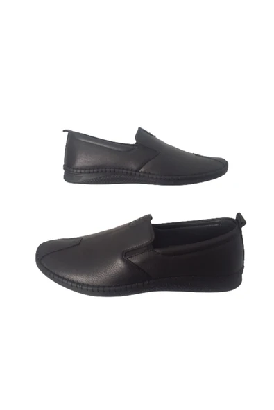 Golden Hakiki Deri Siyah-Lastikli Günlük Erkek Ayakkabı ürün görseli