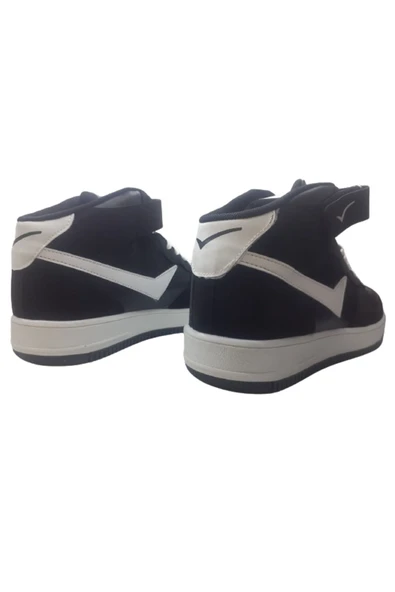 Lafonten Erkek Siyah Beyaz Bilekli Basketbol Ayakkabı - 3