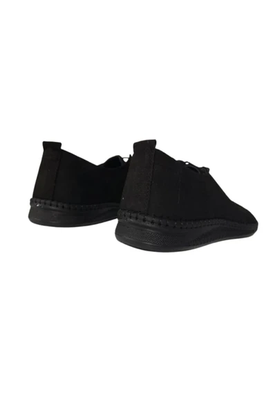 Golden Hakiki Deri Siyah-Süet  Günlük Şık Erkek Ayakkabı - Resim 5