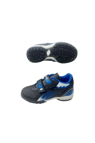 FREELİON Freelion Erkek Çocuk Siyah-Sax Cırtlı Halı Saha Futbol Ayakkabısı - Resim 5