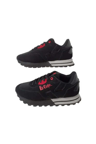 Lee Cooper Unısex Siyah Ultra Hafif Termo Taban Günlük Spor Ayakkabı - Resim 3