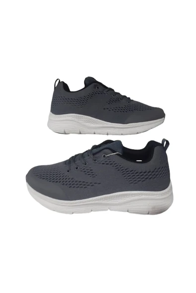 Best Of Erkek Füme-Beyaz Ultra Hafif Ortopedik Taban Günlük Yürüyüş Ayakkabısı beestf-9998