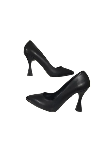 lapia LA Pia Stiletto Siyah Kadın Topuklu Ayakkabı Konforlu Vegan Deri Günlük Ve Özel Gün ürün görseli
