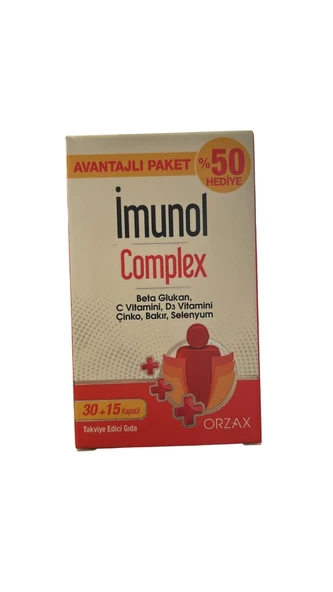 İmunol Complex 30+15 Kapsül %50 Hediye ürün görseli