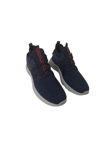 PLARIUM Erkek Lacivert Fileli Günlük Spor Ayakkabı - Resim 3