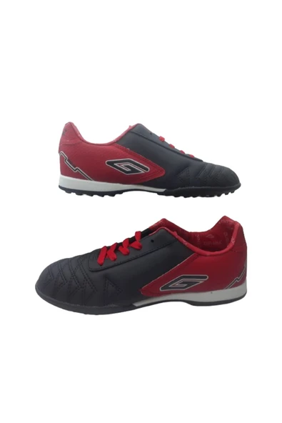 Dugana Erkek Siyah Kırmızı Halı Saha Futbol Ayakkabısı