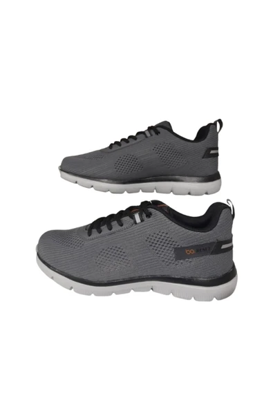 Best Of Erkek Gri Ultra Hafif Ortopedik Taban Günlük Yürüyüş Ayakkabısı - Resim 2