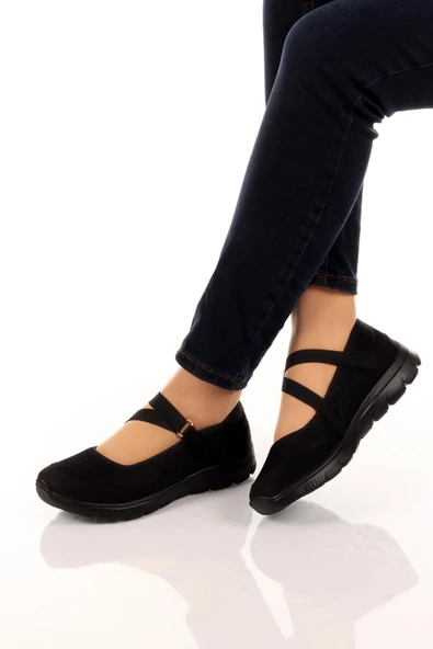 Kadın Babet Kolay Giyilebilir Hava alabilen Hafif Rahat Taban Esnek Günlük Spor Ayakkabı 048 - 5