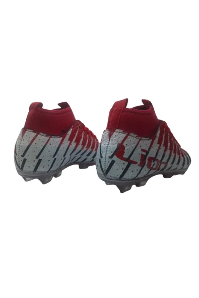 FREELİON Freelion Erkek Siyah Kırmızı Çoraplı Krampon Futbol Ayakkabsı - 5