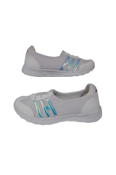 Black Sea Ortapedik Beyaz-Parlak Anorak Rahat Spor Babet ürün görseli