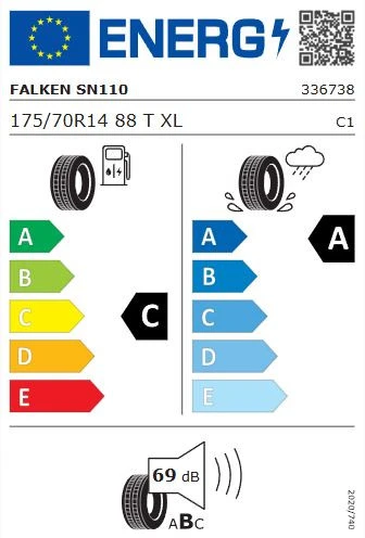 Falken 175/70 R14 TL 88T XL Sincera SN110 Ecorun Yaz Lastiği - 2025 - 2