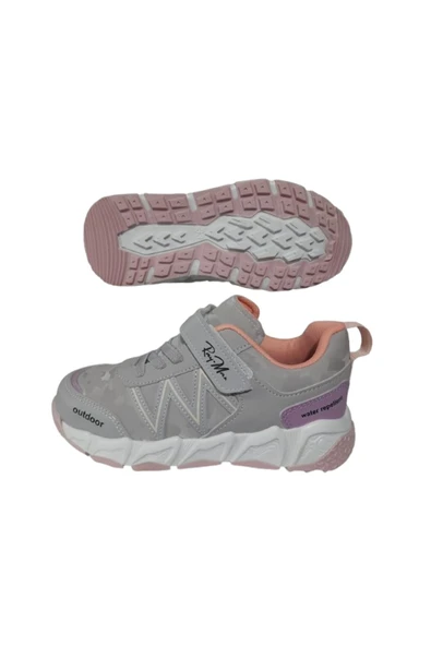 RayMax RAY-MAX Unısex Gri-Pembe Ortopedik Taban Spor Outdoor  Ayakkabı - 4