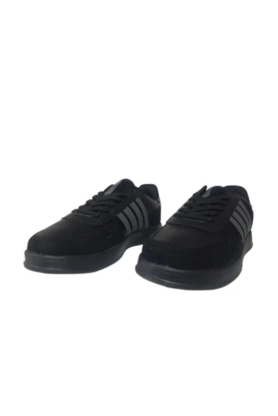 MAGG POINT Erkek Siyah-Füme Cilt Ortopedik Taban Günlük Yürüyüş Ayakkabı MGPP626-959 - 5