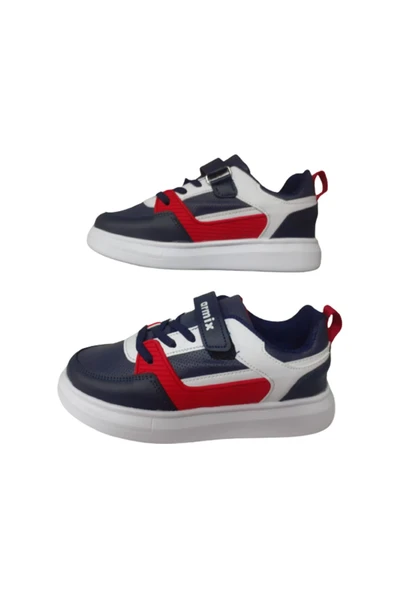 ARMİX Erkek Çocuk Lacivert-Kırmızı Ortopedik Taban Günlük Ayakkabı - 6