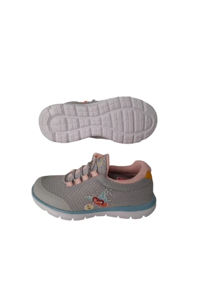 Best Of Kız Çocuk Gri Figürlü Likralı Lastikli Ultra Hafif Spor Ayakkabısı - Resim 3