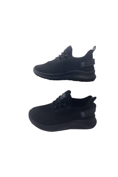 PASOMİA Unısex Çocuk Siyah-Siyah Triko Günlük Spor Ayakkabı - 4