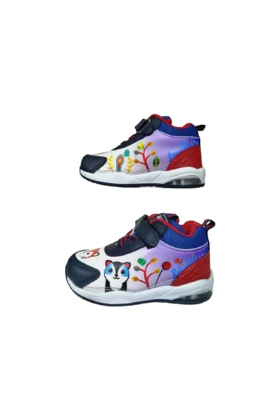 zıpzıp Erkek Çocuk Lacivert-ayıcıklı Işıklı Ortopedik Taban Günlük Spor Ayakkabısı - 3